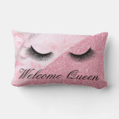 歓迎された女王、スタイリスト、サロン、装飾用クッション ランバークッション (裏面)
