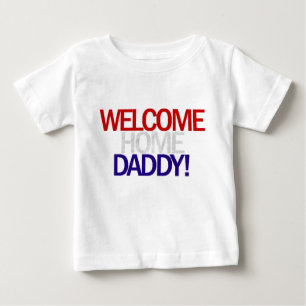 歓迎された家のお父さんの愛国心が強いティー ベビーTシャツ