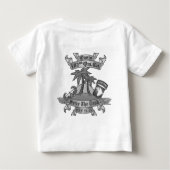 歓迎された家のお父さんプロダクト ベビーTシャツ (裏面)