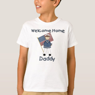 歓迎された家のお父さん海軍がき(息子) Tシャツ