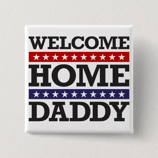 歓迎された家のお父さん 缶バッジ (正面)