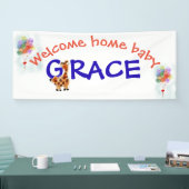 歓迎された家のベビー 横断幕 (トレードショー)