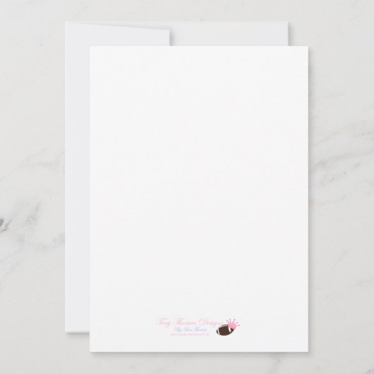 歓迎された家の招待状 招待状 (裏面)