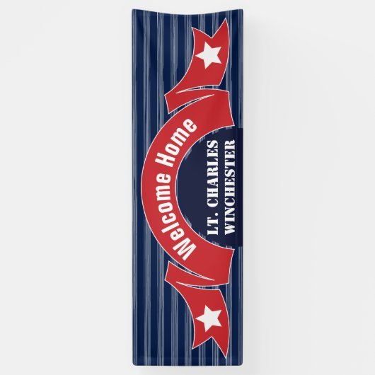 歓迎された家の旗 横断幕 (縦)