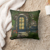 歓迎された家の枕 クッション (ブランケット)