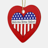 歓迎された家の船員! セラミックオーナメント (左)