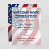 歓迎された家の軍の招待状 招待状 (正面/裏面)