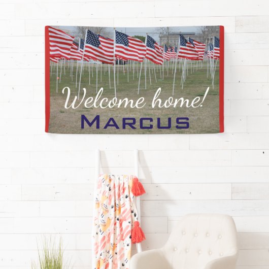 歓迎された家の軍の旗#1 横断幕 (インサイチュ)