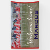 歓迎された家の軍の旗#1 横断幕 (縦)