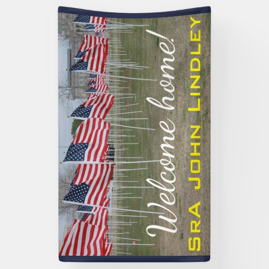 歓迎された家の軍の旗#2 横断幕 (縦)