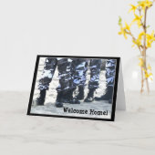 歓迎された家の軍隊は挨拶状を追い出します カード (黄色い花)