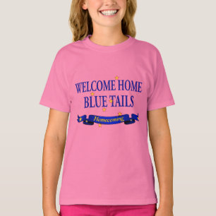 歓迎された家の青い尾 Tシャツ