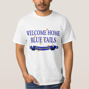 歓迎された家の青い尾 Tシャツ