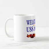 歓迎された家のUSS Ashland コーヒーマグカップ (左)