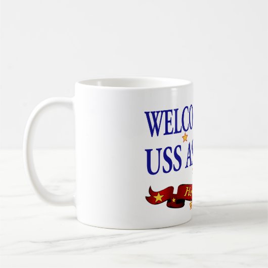 歓迎された家のUSS Ashland コーヒーマグカップ (左)