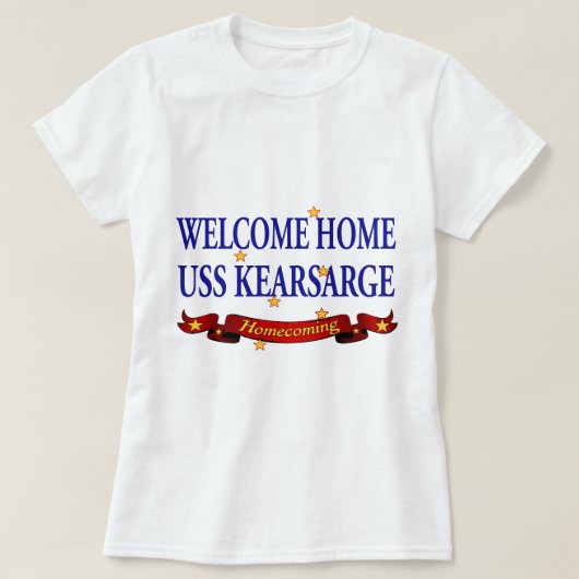 歓迎された家のUSS Kearsarge Tシャツ (デザイン正面)