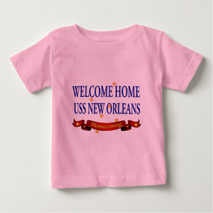 歓迎された家のUSS New Orleans ベビーTシャツ