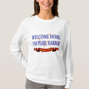 歓迎された家のUSS Pearl Harbor Tシャツ