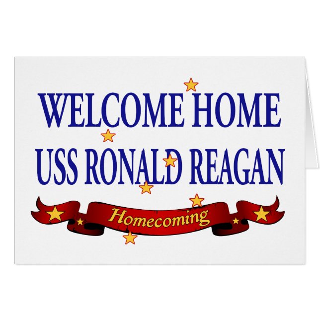 歓迎された家のUSS Ronald Reagan (正面横)