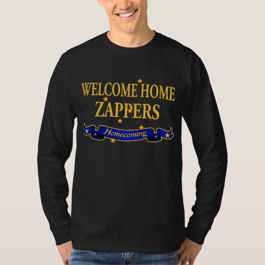 歓迎された家のZappers Tシャツ (正面)