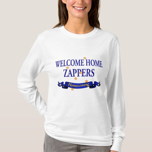 歓迎された家のZappers Tシャツ (正面)