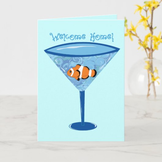 歓迎された家! カード (黄色い花)