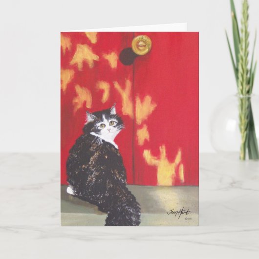 歓迎された家 カード (正面)