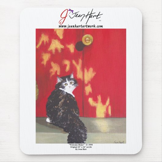 歓迎された家 マウスパッド (正面)