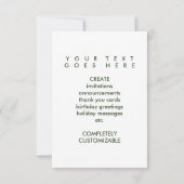 歓迎された家(形) 招待状 (裏面)