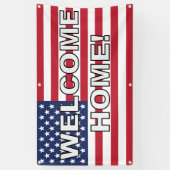 歓迎された家 横断幕 (縦)