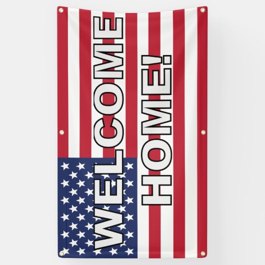 歓迎された家 横断幕 (縦)