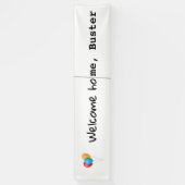 歓迎された家、破壊者 横断幕 (縦)