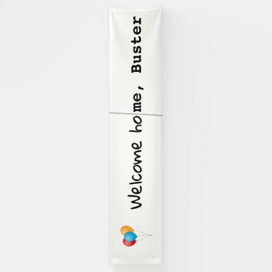 歓迎された家、破壊者 横断幕 (縦)