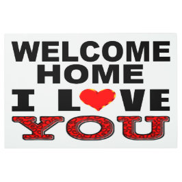 歓迎された家I愛 メタルプリント