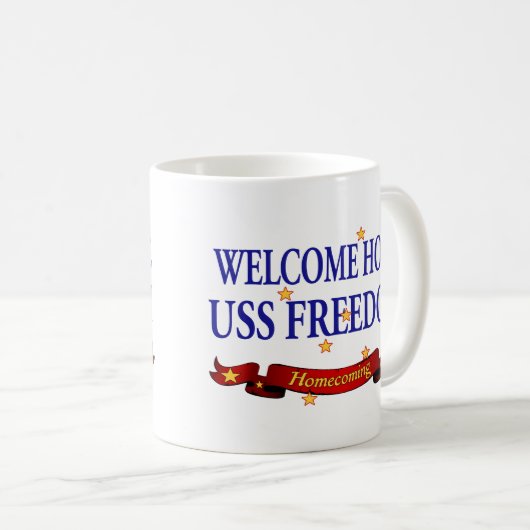 歓迎された家USSの自由 コーヒーマグカップ (正面右)