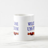 歓迎された家USSの自由 コーヒーマグカップ (中央)