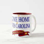歓迎された家USSノースカロライナ ツートーンマグカップ (正面右)