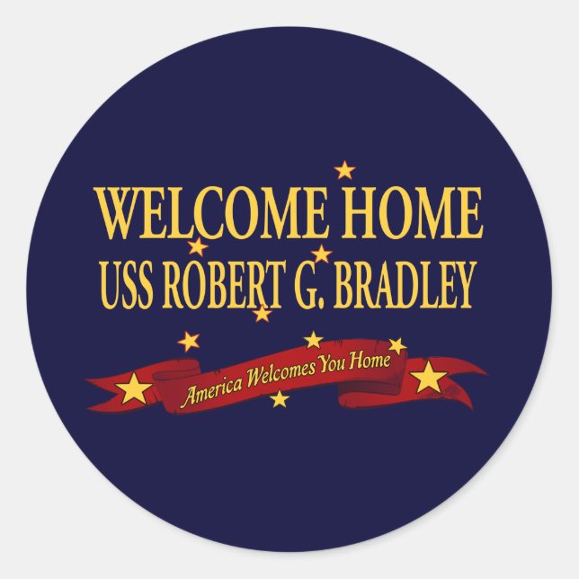 歓迎された家USSロバートG.ブラッドリー ラウンドシール (正面)