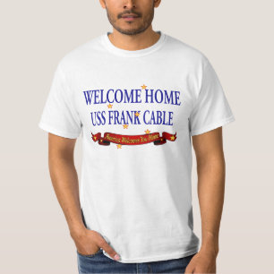 歓迎された家USS率直なケーブル Tシャツ
