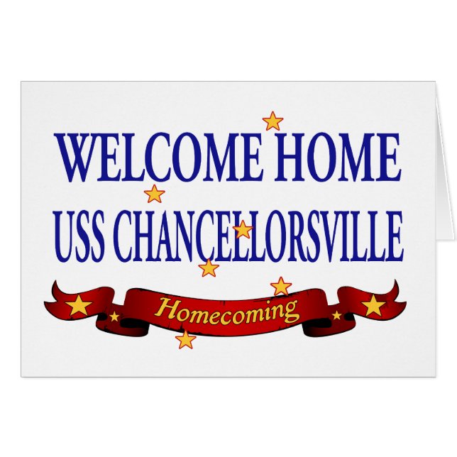 歓迎された家USS Chancellorsville (正面横)