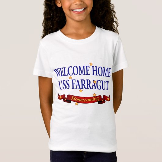 歓迎された家USS Farragut Tシャツ (正面)
