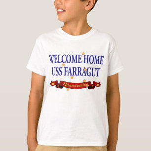 歓迎された家USS Farragut Tシャツ