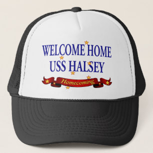 歓迎された家USS Halsey キャップ