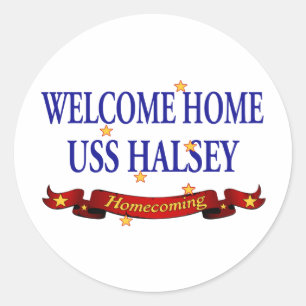 歓迎された家USS Halsey ラウンドシール