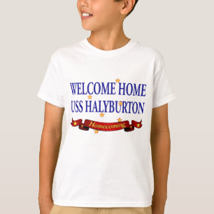 歓迎された家USS Halyburton Tシャツ