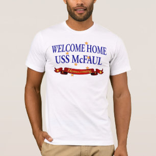 歓迎された家USS McFaul Tシャツ