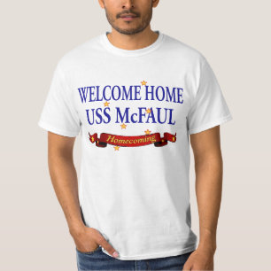 歓迎された家USS McFaul Tシャツ
