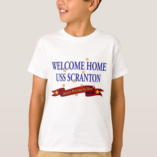 歓迎された家USS Scranton Tシャツ (正面)