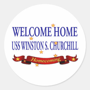 歓迎された家USS Winston S. Churchill ラウンドシール