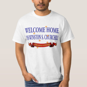 歓迎された家USS Winston S. Churchill Tシャツ